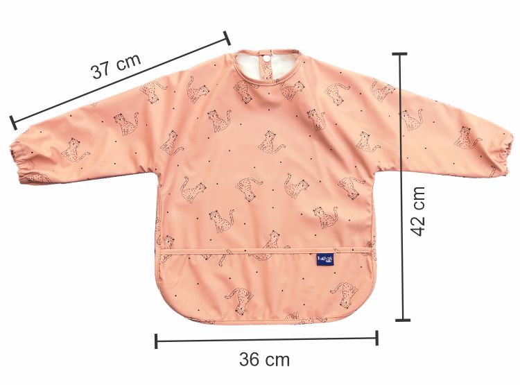 MANDIL IMPERMEABLE PU MANGA LARGA PARA BEBÉS 6 A 24 MESES – BOLSILLO RECOLECTOR - 3