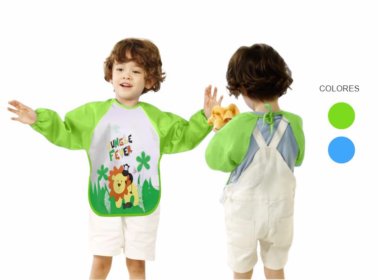 MANDIL MULTIUSOS PARA NIÑOS 1 A 3 AÑOS – PACK X2 UNIDADES - 1