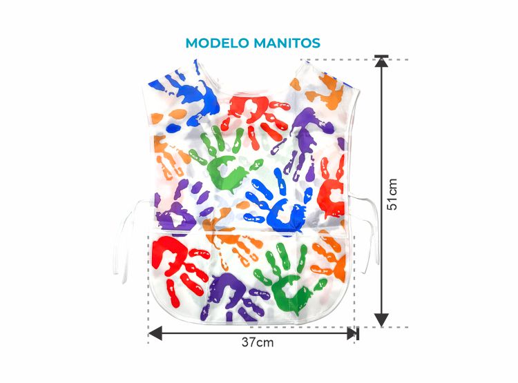 MANDIL DE ARTE IMPERMEABLE SIN MANGAS PARA NIÑOS 3 A 5 AÑOS - 3