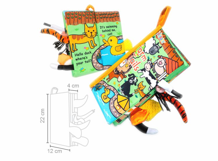 LIBRO SENSORIAL DE TELA PARA BEBÉS 0 A 24 MESES – PACK X2 ESTIMULACIÓN TEMPRANA - 3