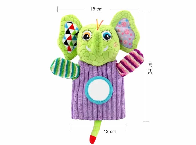 TÍTERE MARIONETA SENSORIAL PARA BEBÉS – JUGUETE DE MANO EDUCATIVO - 4