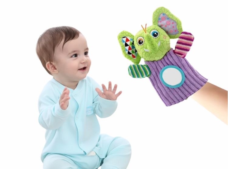 TÍTERE MARIONETA SENSORIAL PARA BEBÉS – JUGUETE DE MANO EDUCATIVO - 5