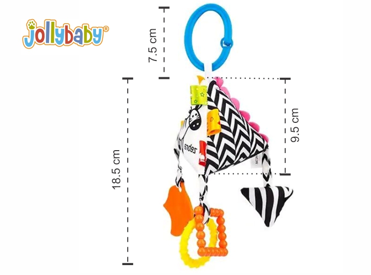 SONAJERO SENSORIAL BLANCO Y NEGRO PARA BEBÉS JOLLY BABY – ESTIMULACIÓN VISUAL RECIÉN NACIDOS (CUBO, PIRÁMIDE, ÓVALO) - 4