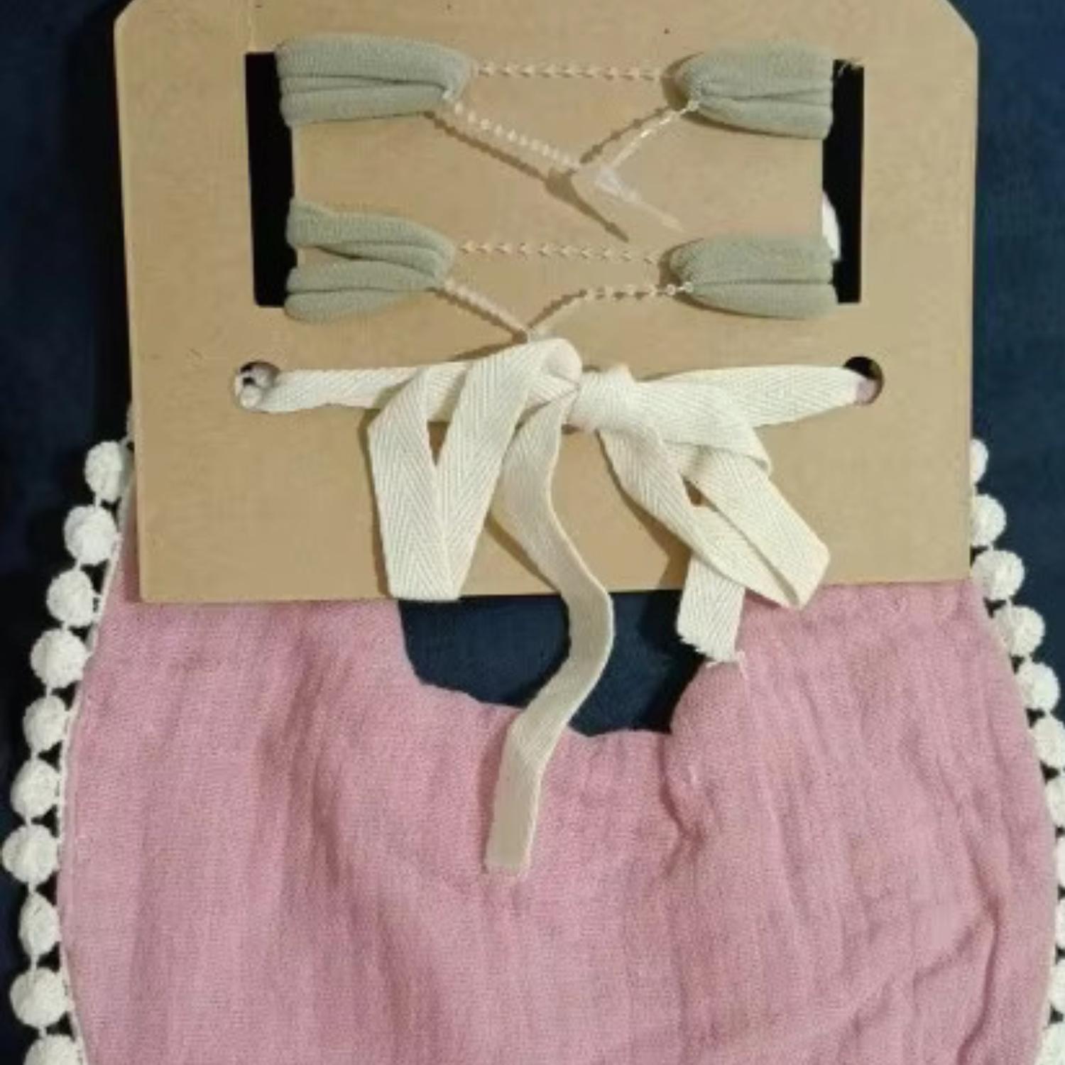 CONJUNTO DE BABERO Y COLETOS - 03 TAMAÑO 0 A 12 MESES - 2