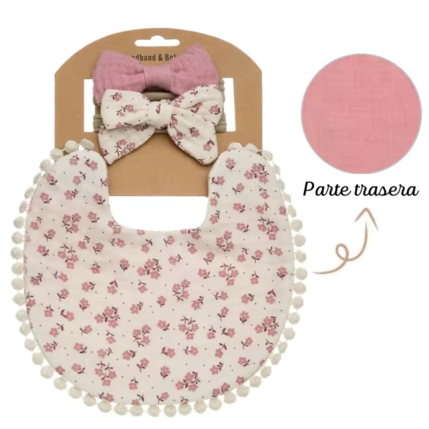 CONJUNTO DE BABERO Y COLETOS - 01 TAMAÑO 0 A 12 MESES - 1