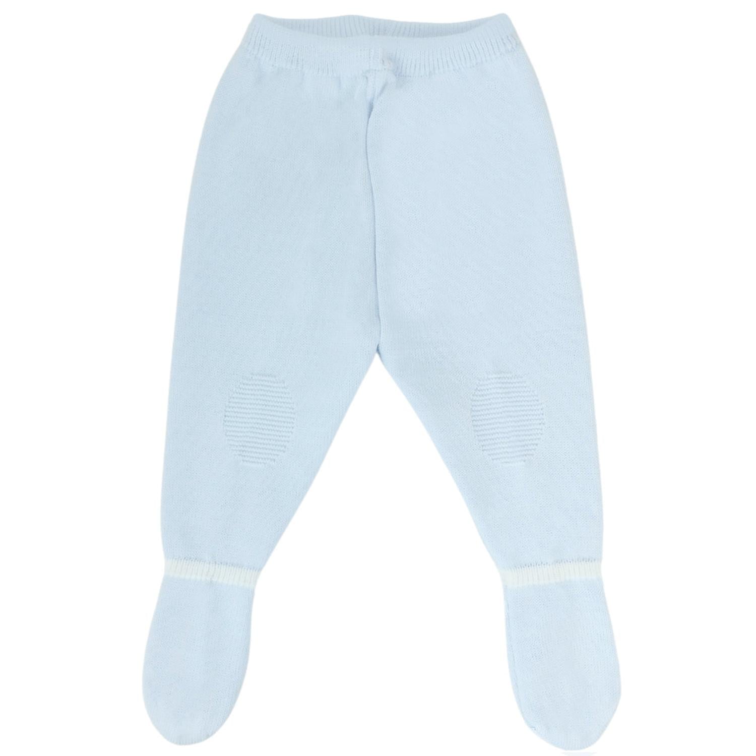 CONJUNTO BEBÉ HILO CONEJO 4 PIEZAS - BLANCO CELESTE - T1 - 3