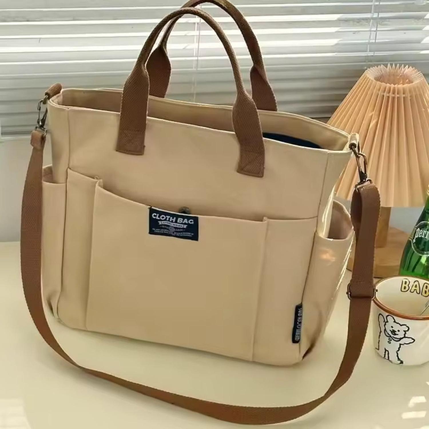 BOLSO DE LONA - CAQUI - 1