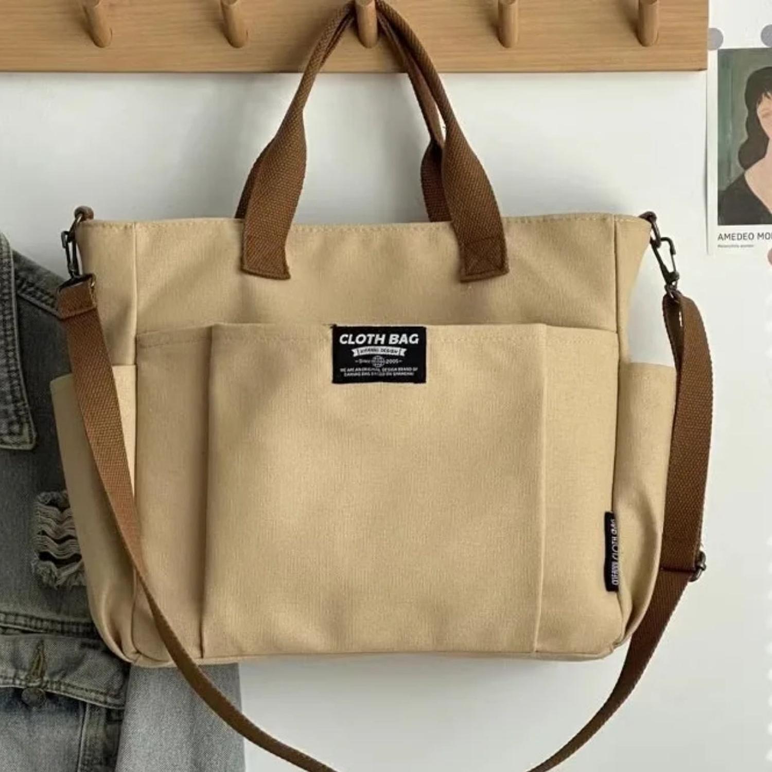BOLSO DE LONA - CAQUI - 2
