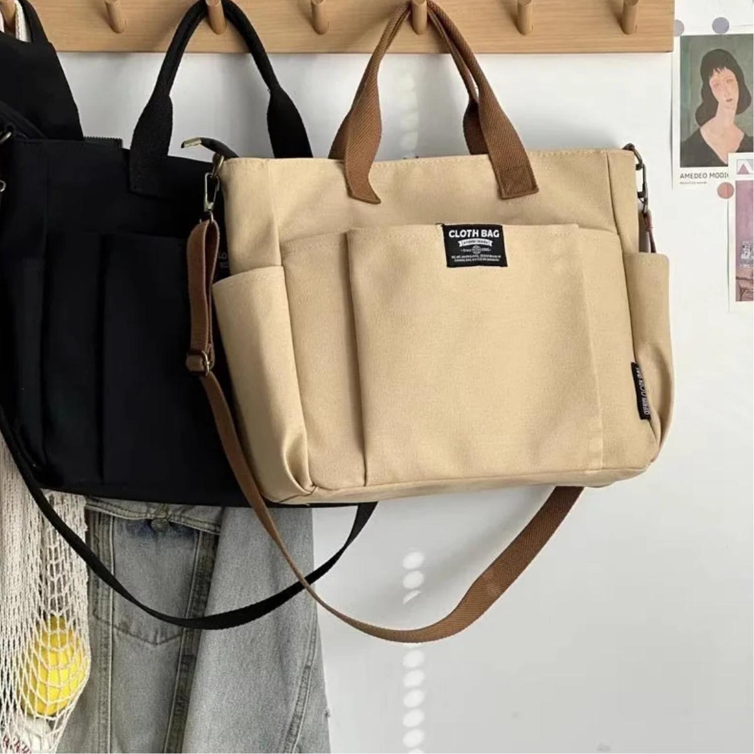 BOLSO DE LONA - CAQUI - 3