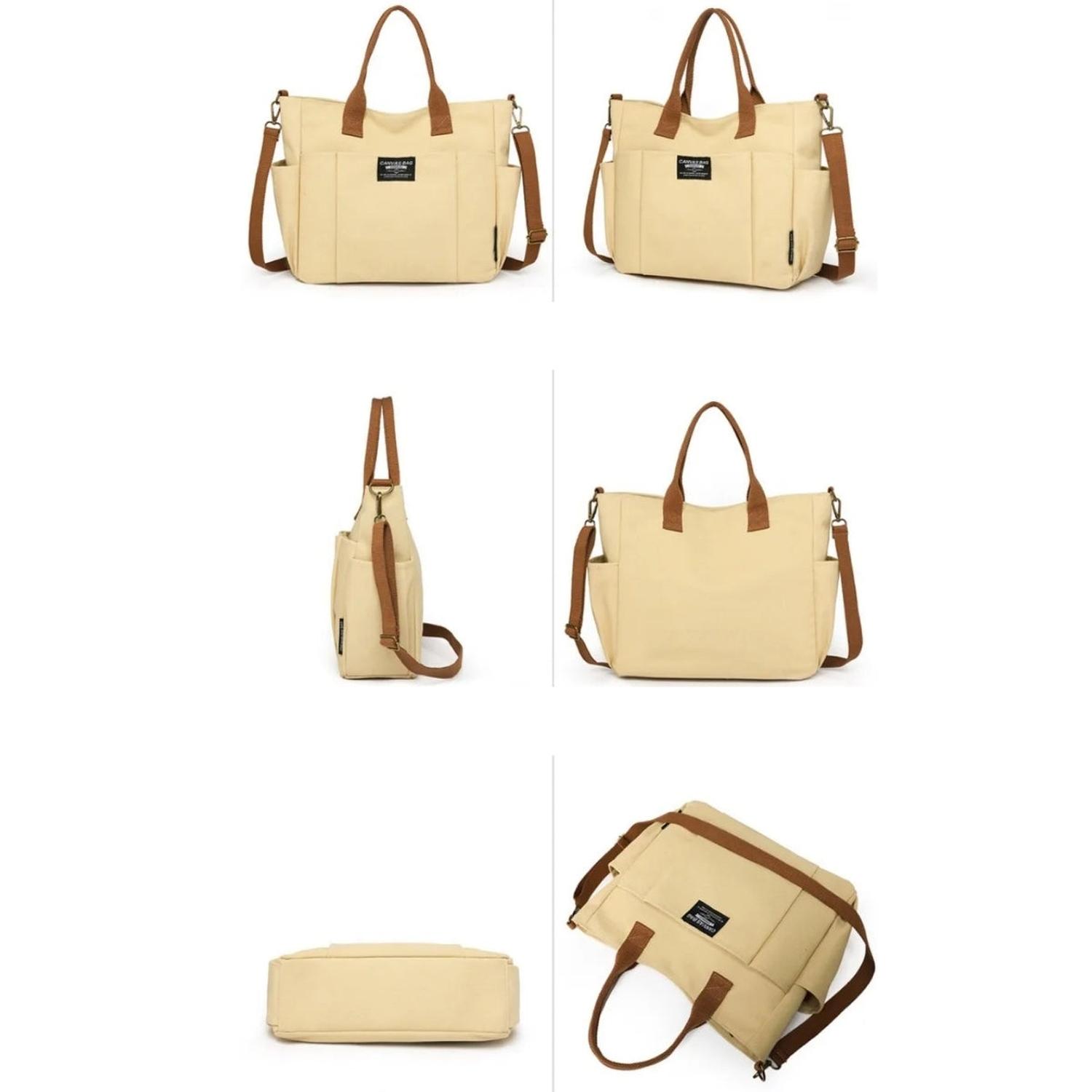 BOLSO DE LONA - CAQUI - 8