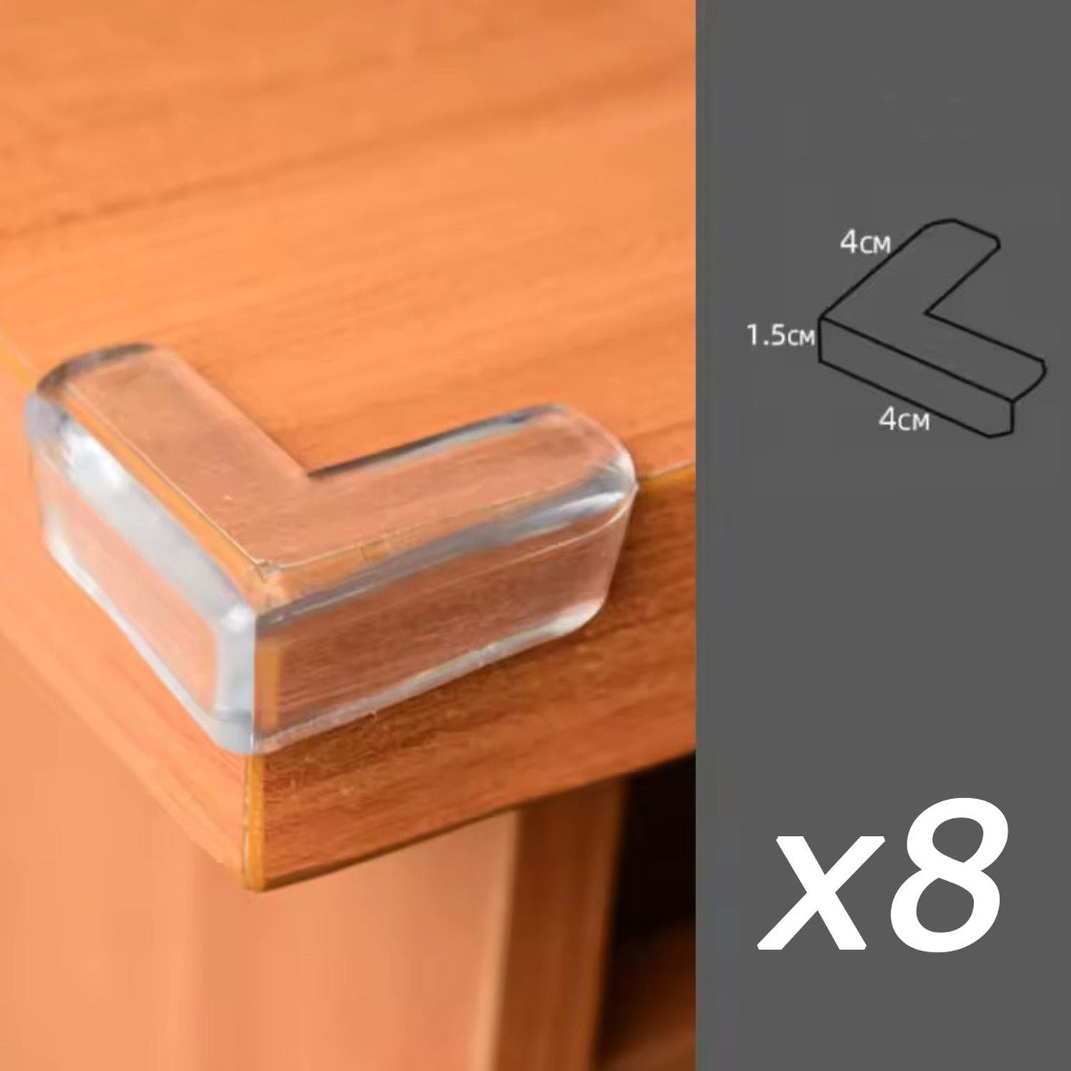 PROTECTOR DE ESQUINAS BEBES PARA MUEBLES FORMA DE L - 8X - 1