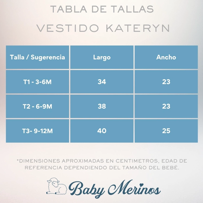 VESTIDO BEBÉ - KATERYN - BEIGE - 6