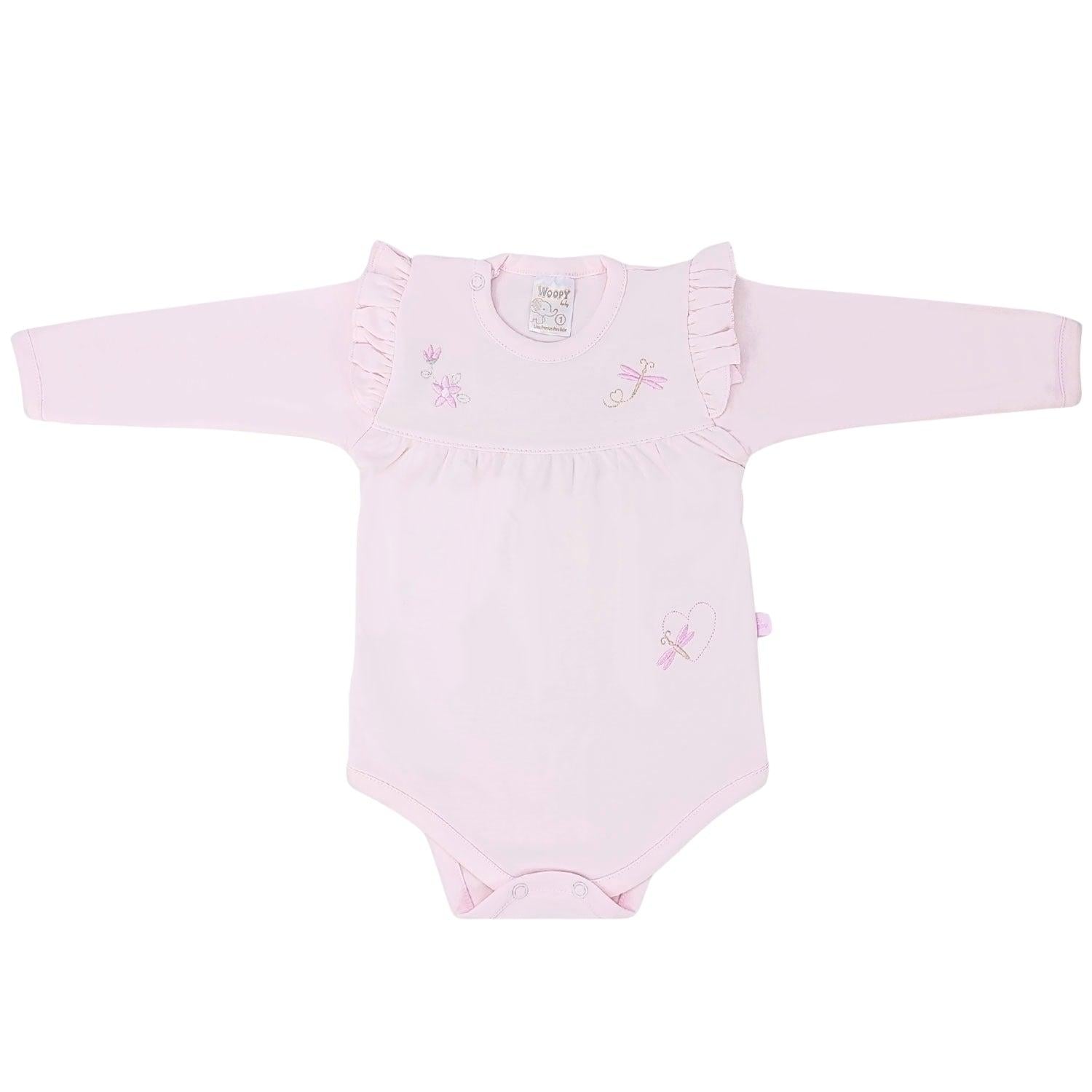 AJUAR DE BEBÉ 3 PIEZAS LIBÉLULA ENCANTADA ROSA CLARO - T1 - 3