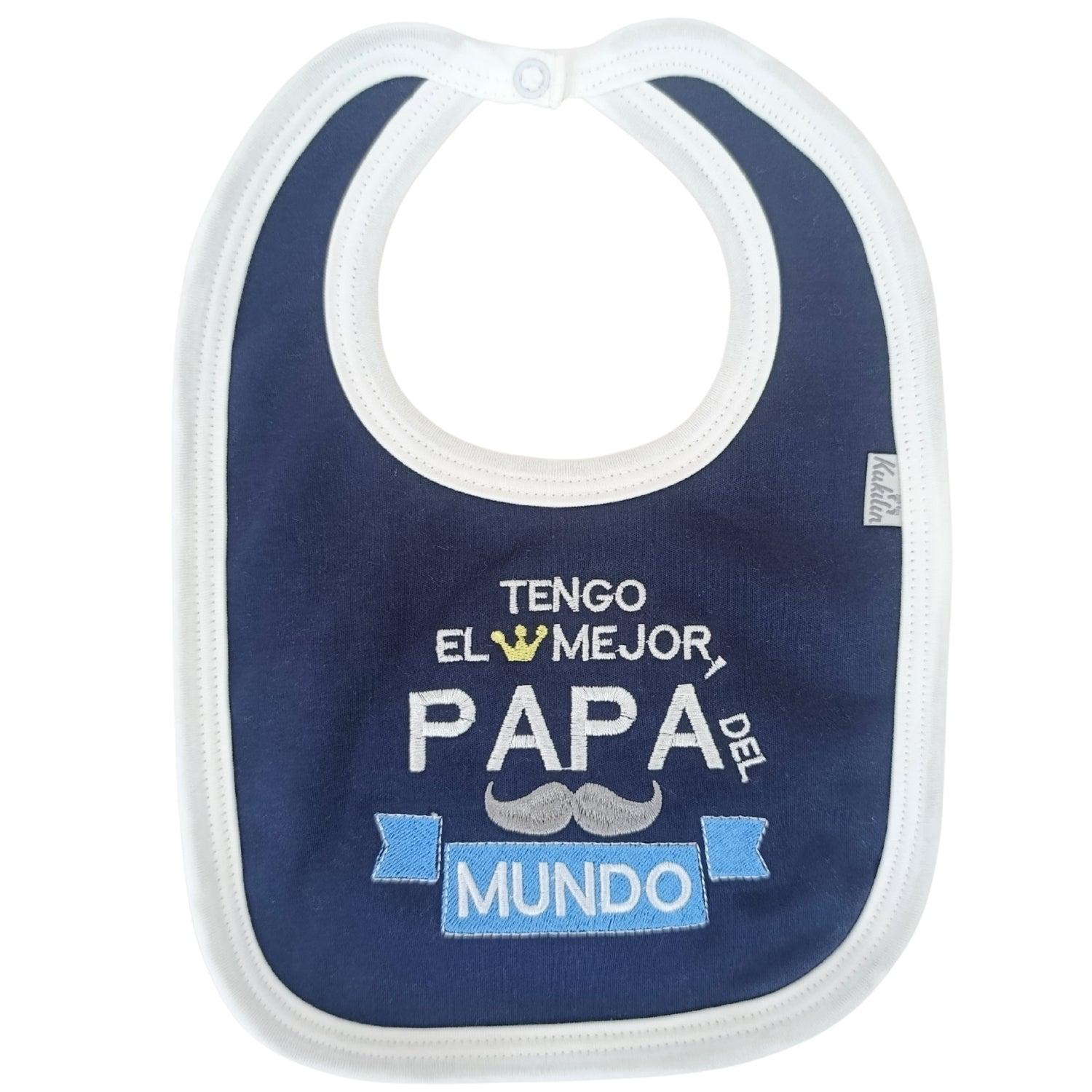 BABERO EN ALGODÓN CON BROCHE - N24 - 1