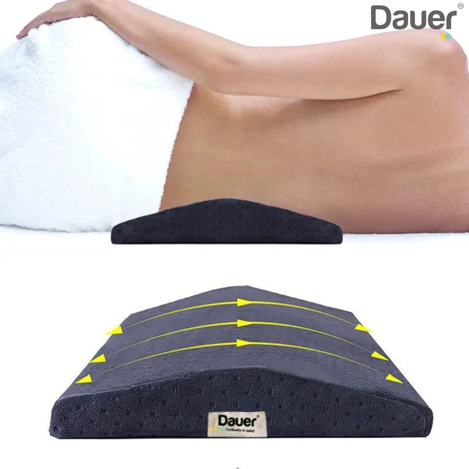 ALMOHADA DE APOYO LUMBAR ORTOPÉDICO AL DORMIR DE 60 CM SOPORTE MULTIFUNCIONAL - 1