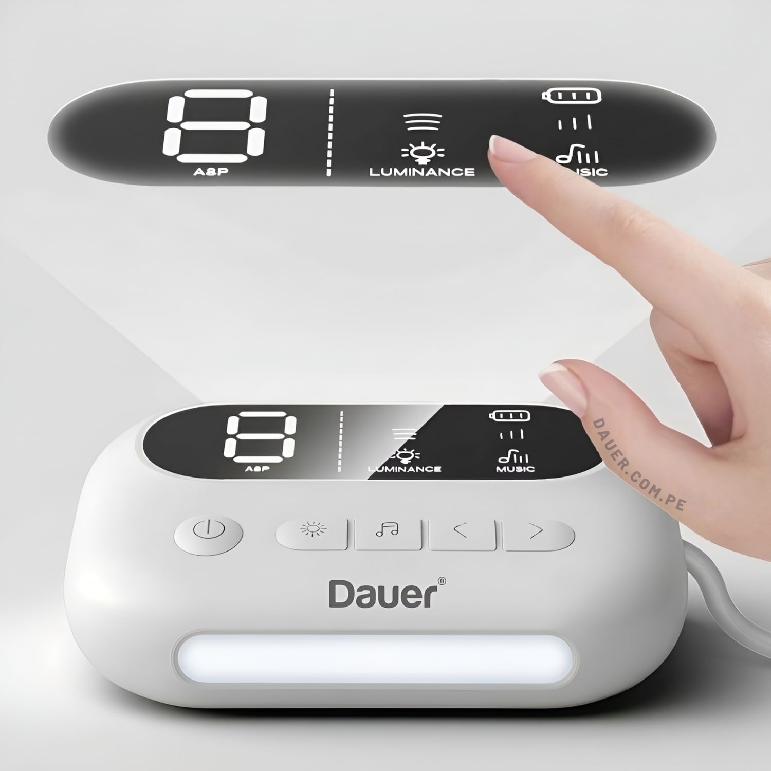 ASPIRADOR NASAL ELÉCTRICO DAUER RECARGABLE CON 9 NIVELES GRADO MÉDICO Y SISTEMA ANTI-REFLUJO - 2