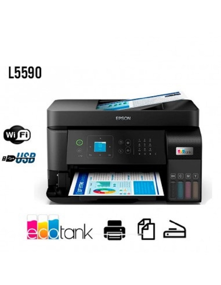 IMPRESORA MULTIFUNCIONAL INALÁMBRICA ECOTANK L5590 - 1