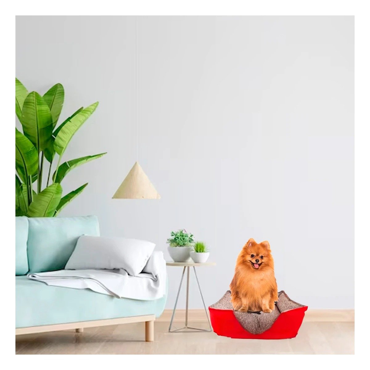CAMA PERROS COLOR ROJO EN TALLA S RYBIU - 2