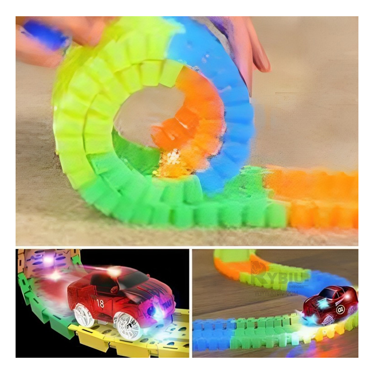 JUEGO PISTA DE COLORES CON CARRO MULTIFUNCIONAL MULTICOLOR - 1