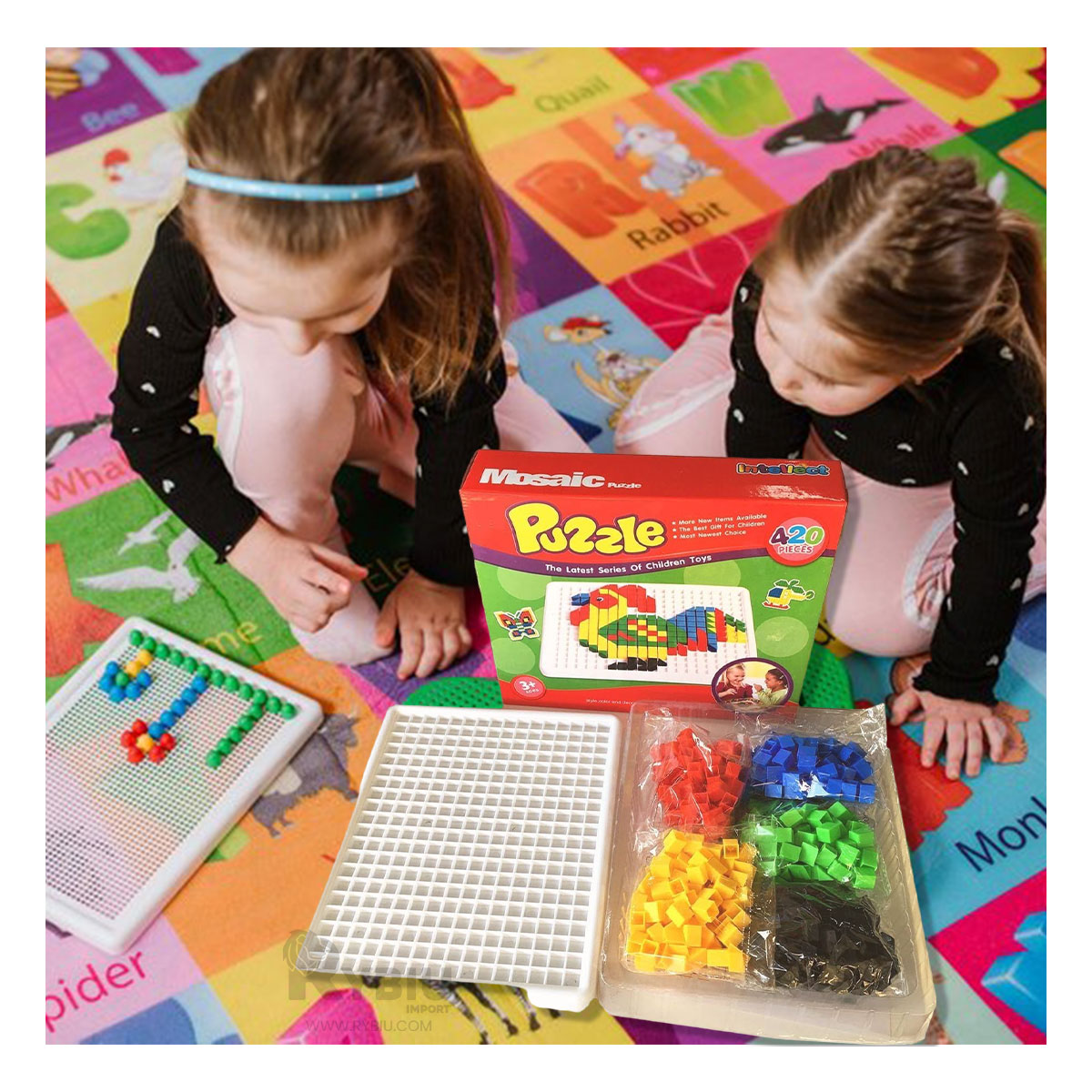 Rompecabezas RYBIU PUZZLE MOSAICO DIDACTIVO Y EDUCATIVO NIÑOS DE 420 PIEZAS - 1