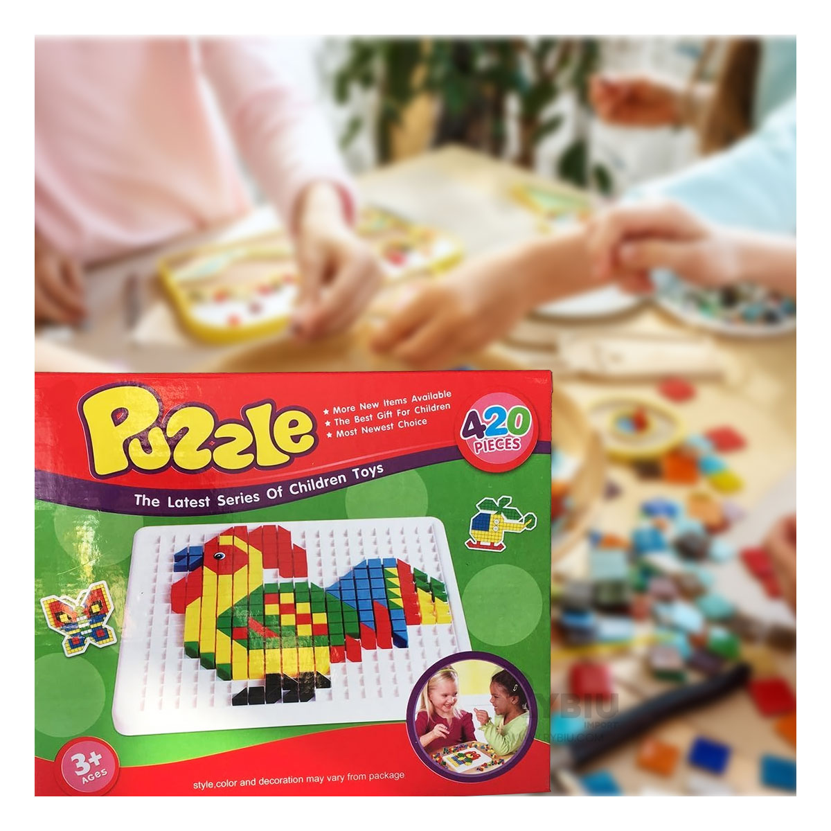 Rompecabezas RYBIU PUZZLE MOSAICO DIDACTIVO Y EDUCATIVO NIÑOS DE 420 PIEZAS - 4