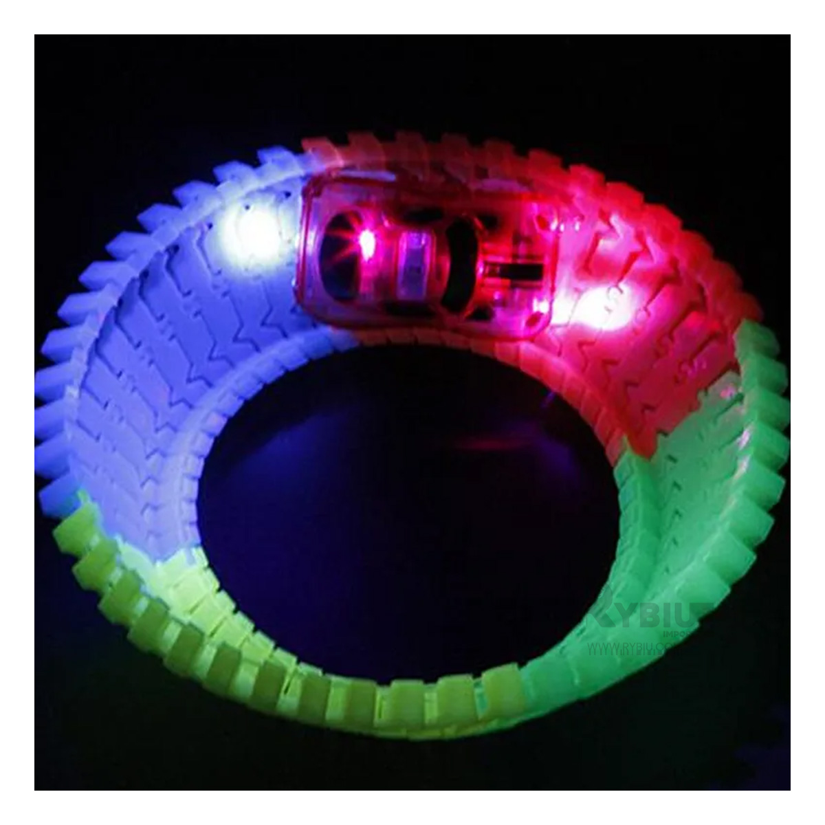 PISTA RYBIU FLEXIBLES DE COLORES CON AUTO LUMINOSO - 5