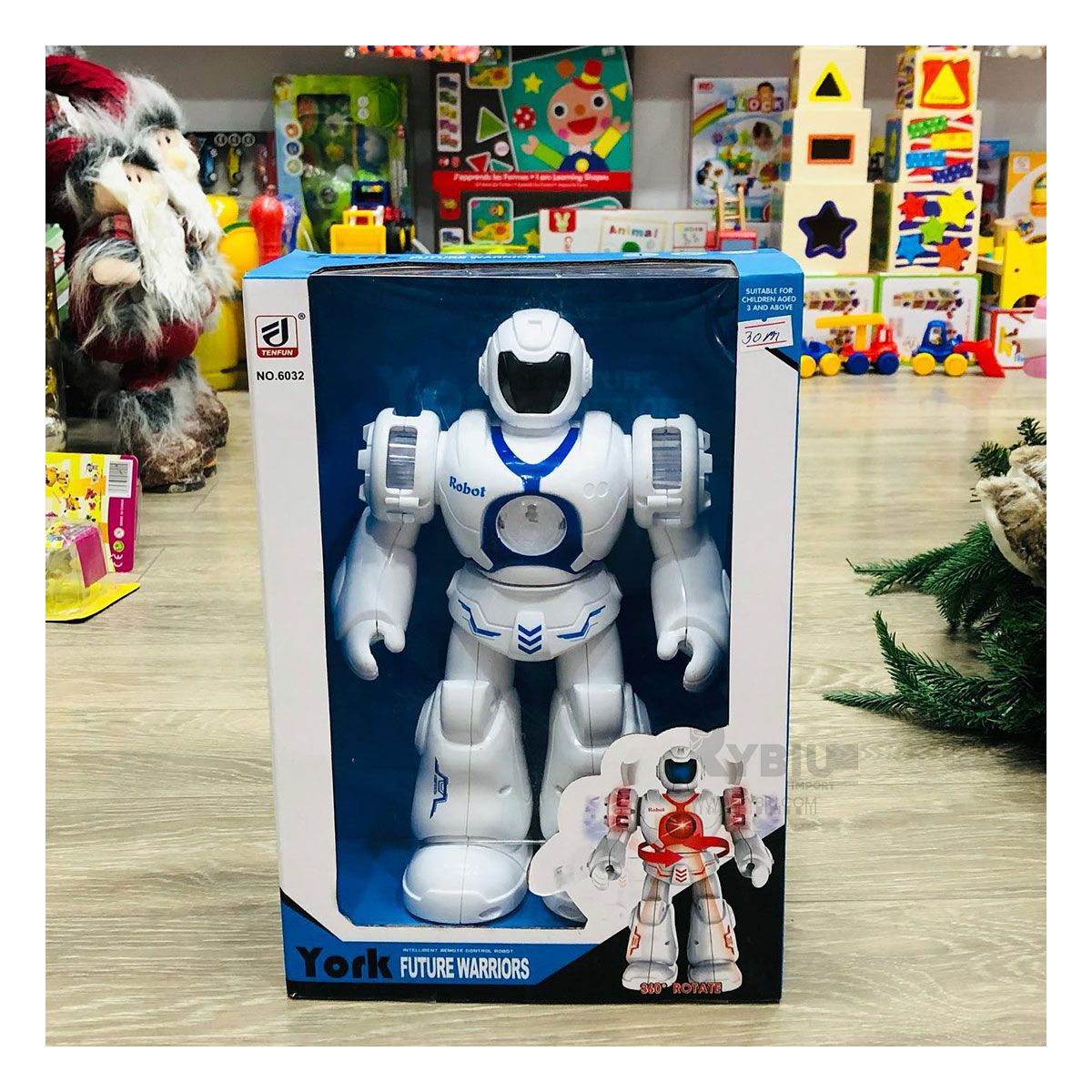 ROBOT RYBIU YORK CON LUZ Y SONIDO PARA NIÑOS TONO AZUL - 4