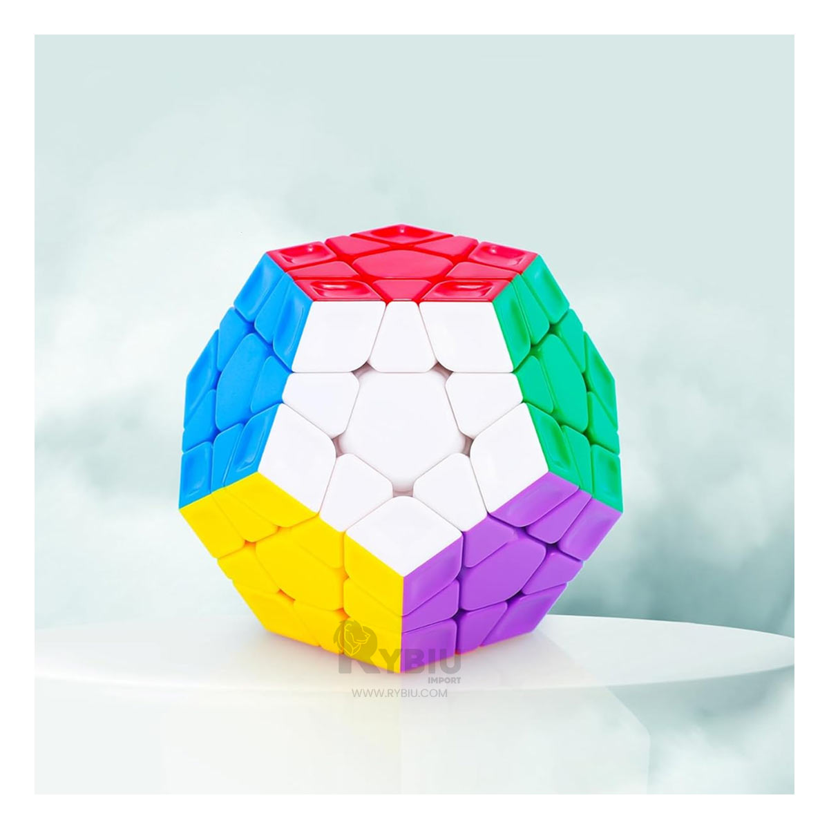 CUBO MAGICO DODECAEDRO DE 12 LADOS COLORES ENTEROS - 1