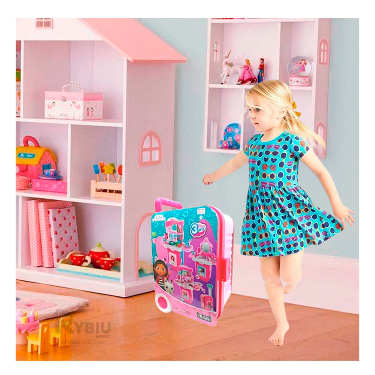 SET PARA NIÑAS EN MULTICOLOR Y+PAPEL DE REGALO - 1