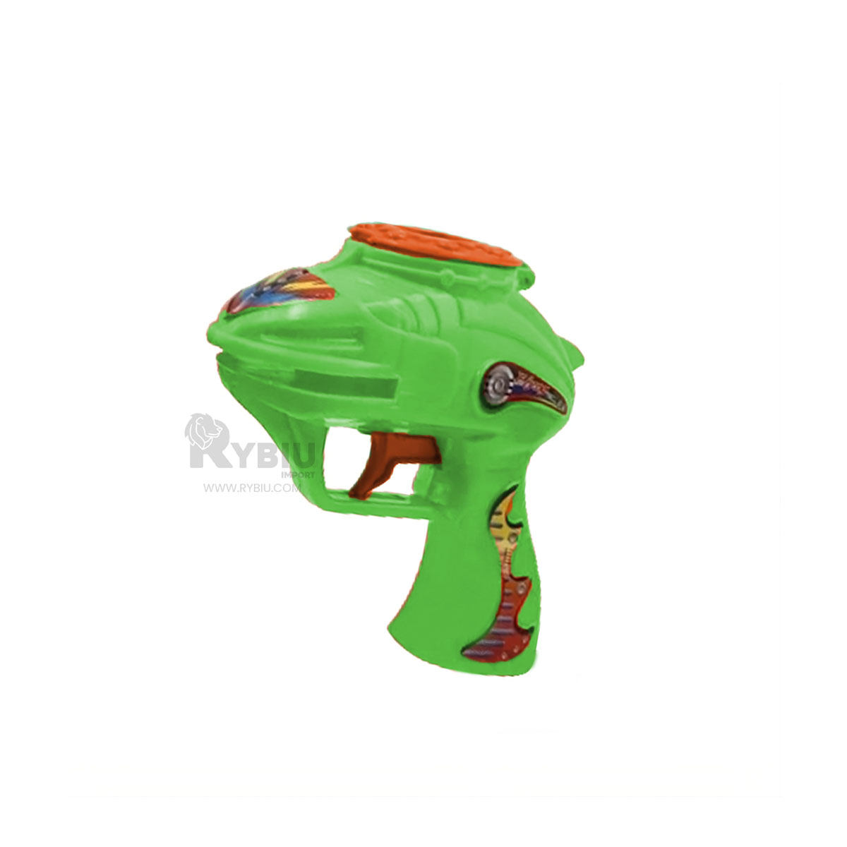 PISTOLA RYBIU LANZA DARDOS BLISTER PARA NIÑOS DE COLOR VERDE - 1