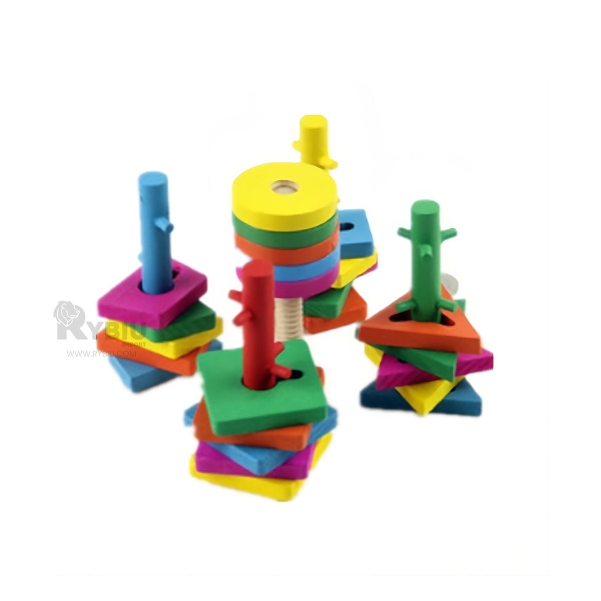 JUGUETE DE ENCASTRAR FORMAS GEOMETRICAS EN CAJA PARA BEBES - 1