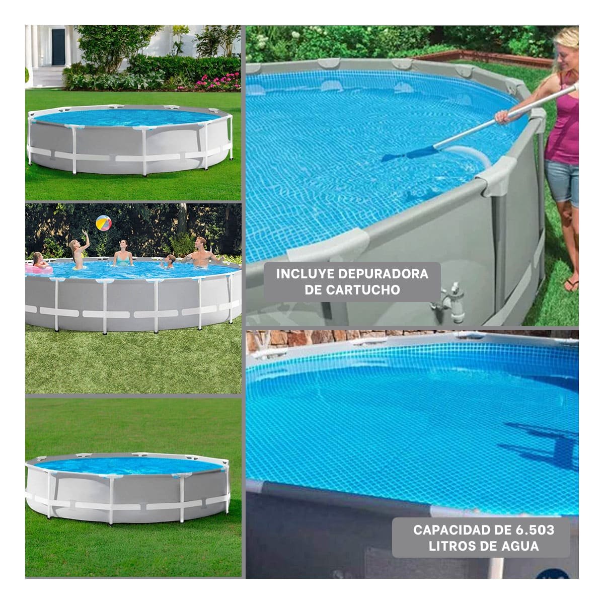 PISCINA EXTERIOR CIRCULAR PARA NINOS Y ADULTOS - 5