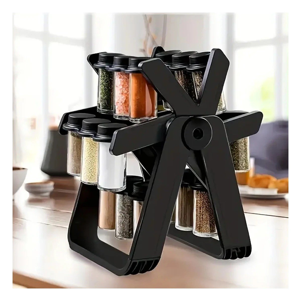ORGANIZADOR RYBIU CO29445 NEGRO SAZONADORES + PAPEL REGALO - 3