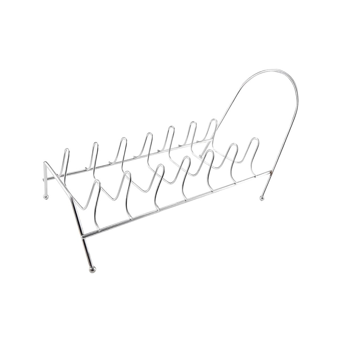 ESCURRIDOR CURVO PLATEADO PARA TAPAS DE OLLAS 10 RANURAS Y+PAPEL REGALO - 1