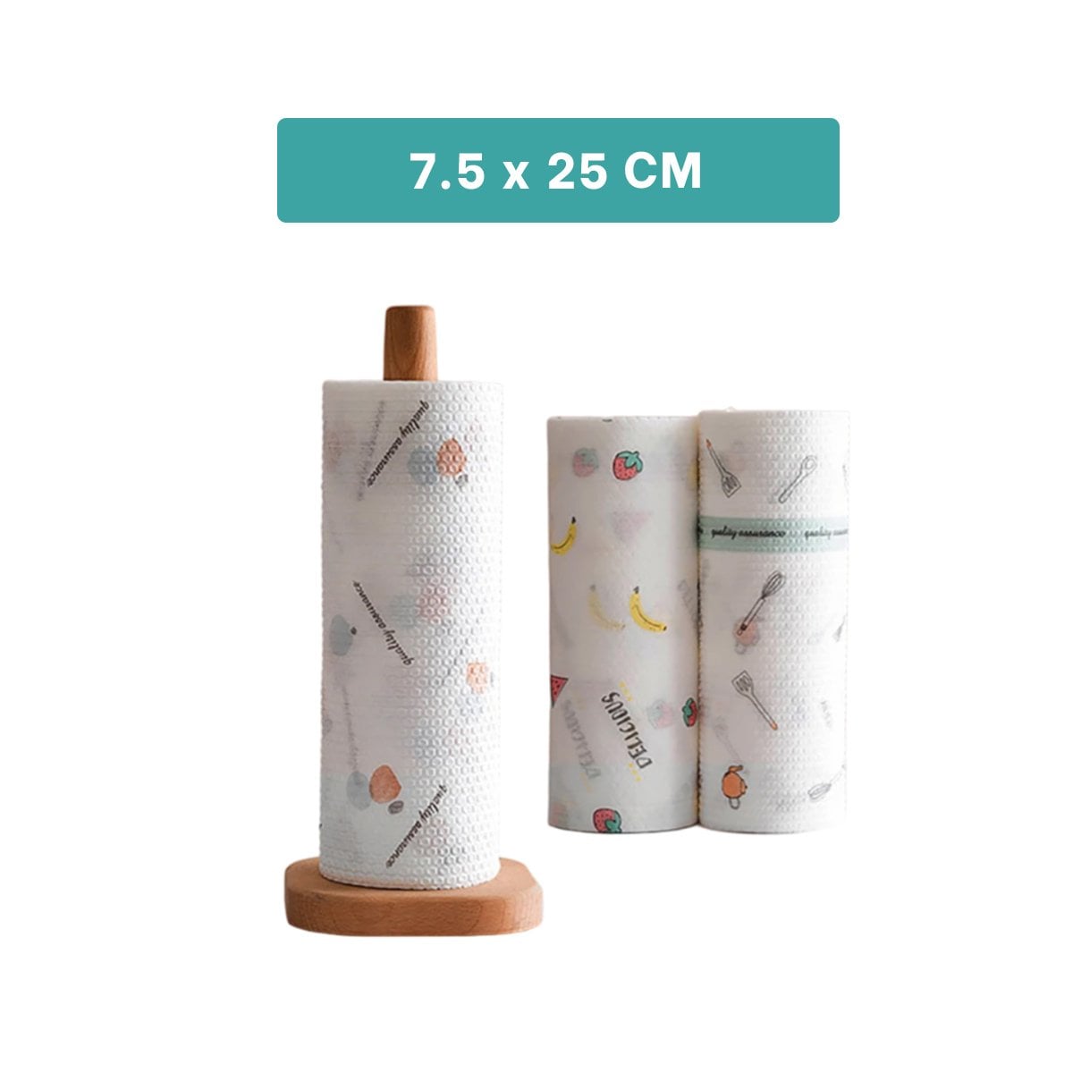 PAQUETE DE PAPEL TOALLA COLOR BLANCO CON DIBUJOS EN DOBLE CAPA HOGAR - 4