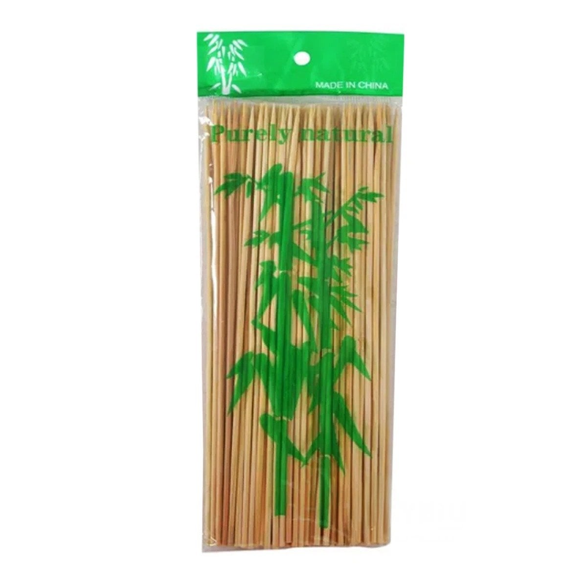 BROCHETAS FIRMES 85UNID DE BAMBU NATURAL PARA COCINA Y EVENTOS 30CM Y+PAPEL REGALO - 1
