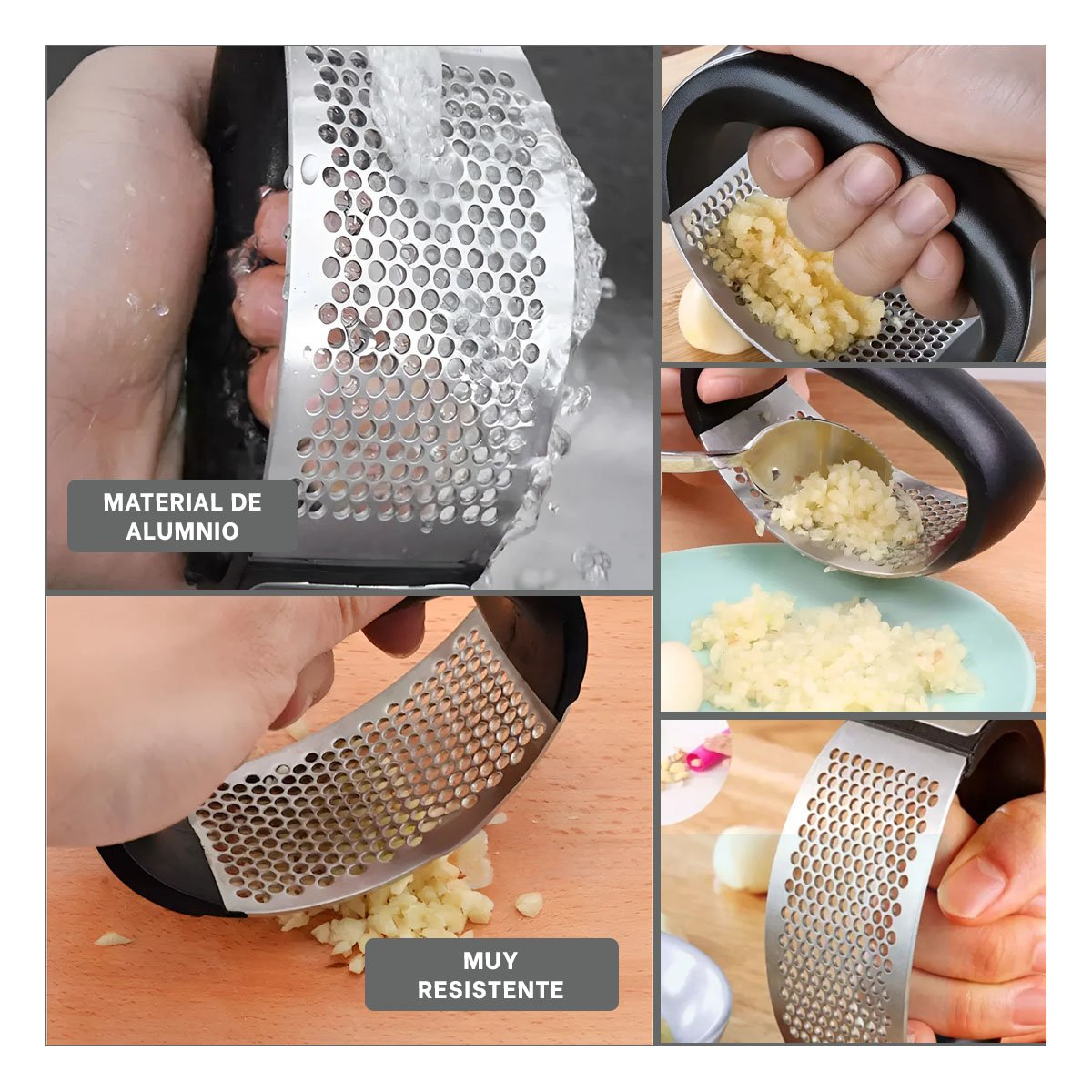 TRITURADOR RYBIU CO30500 PLATEADO ERGONOMICO AJO ALUMINIO - 5