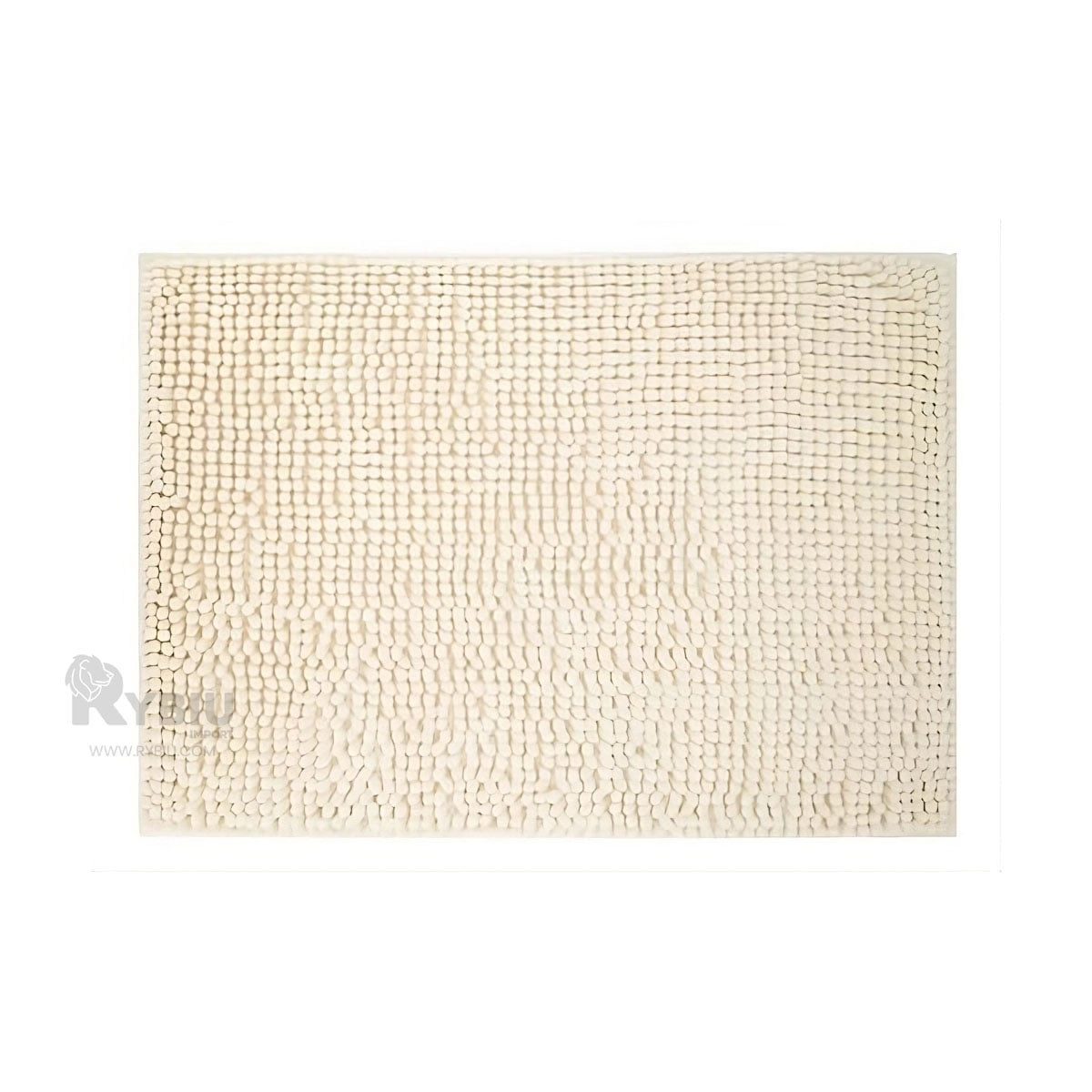 TAPETE RYBIU HO29301 60 X 40 CM MODERNA MODERNO MICROFIBRA EN CREMA + REGALO AGENDITA - 2