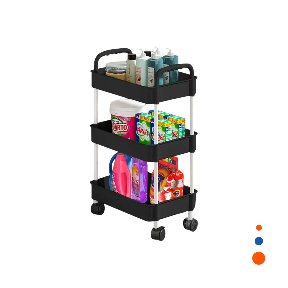 ORGANIZADOR RYBIU HO29694 NEGRO PRACTICO + REGALO STICKERS - 3
