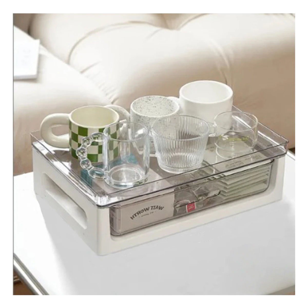 ORGANIZADOR RYBIU 6159 BLANCO MULTIFUNCIONAL 2 NIVELES 39.5X27X23.5 - 2