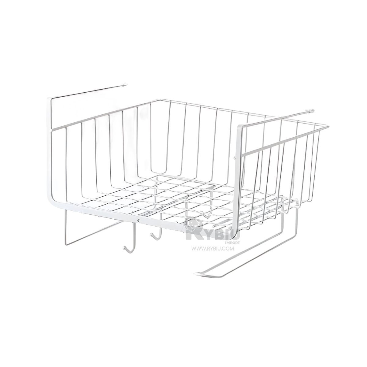 CESTO RYBIU HO29733 METAL BLANCO ELEVADO FACIL ORGANIZAR + REGALO AGENDITA - 2