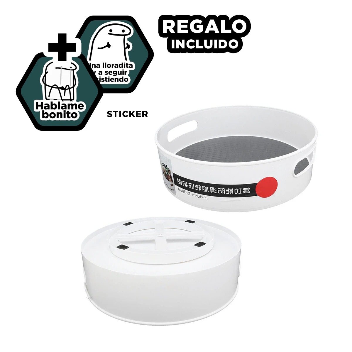 PLATAFORMA RYBIU HO29725 BLANCO LIGERA SALSAS TALLA S + REGALO STICKERS - 1