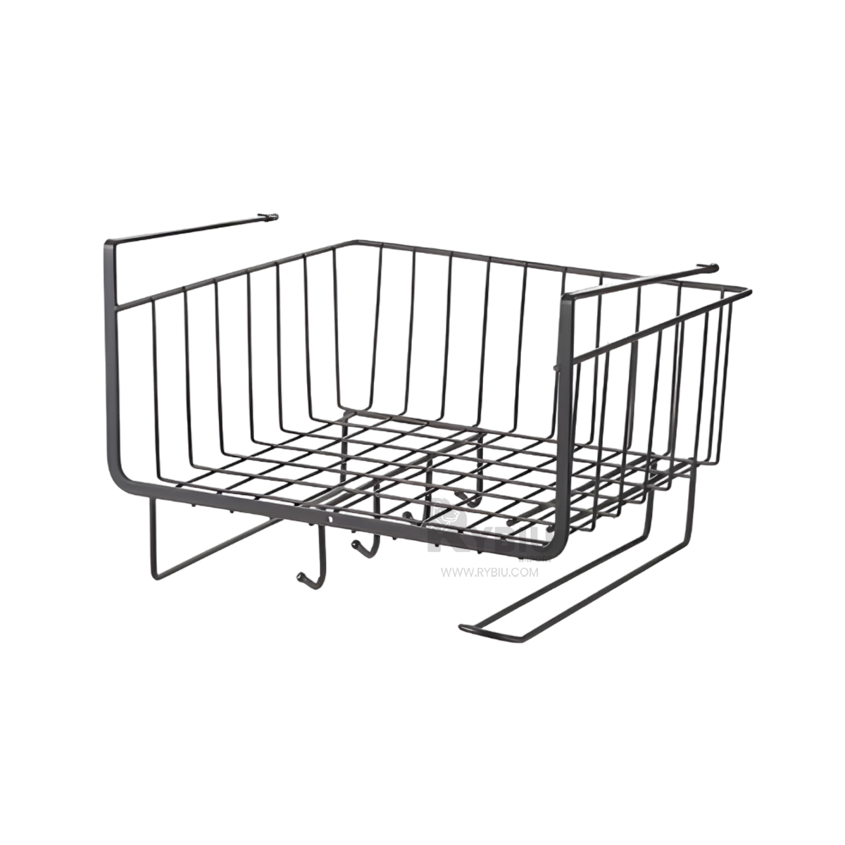 CESTA RYBIU HO29734 METAL NEGRO SUSPENDIDA MULTIUSO + REGALO AGENDITA - 2