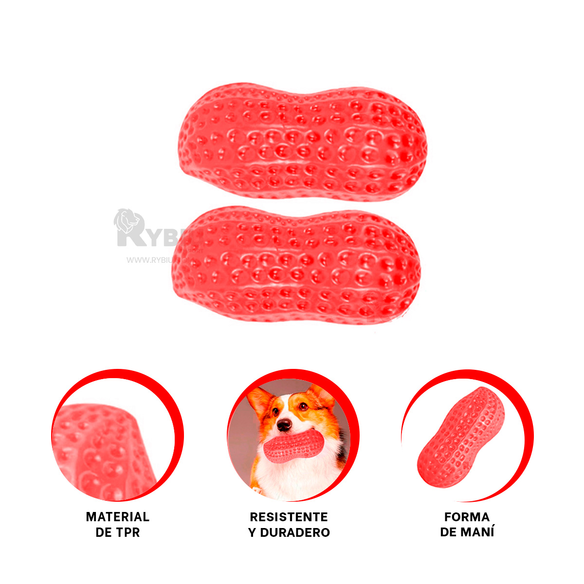 JUGUETE PERRO MORDISQUEABLE MA29077 ROJO Y+ AGENDITA RYBIU - 4
