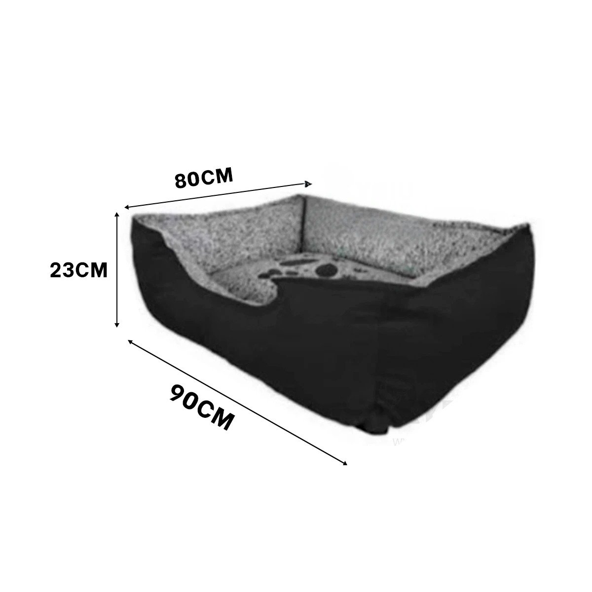 CAMA PERROS MA31049 RYBIU COLOR NEGRO EN TALLA XXL + PAPEL DE REGALO - 4