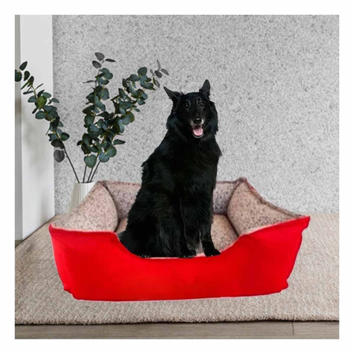 CAMA PERROS MA31050 RYBIU COLOR ROJO EN TALLA XXL + PAPEL DE REGALO - 3