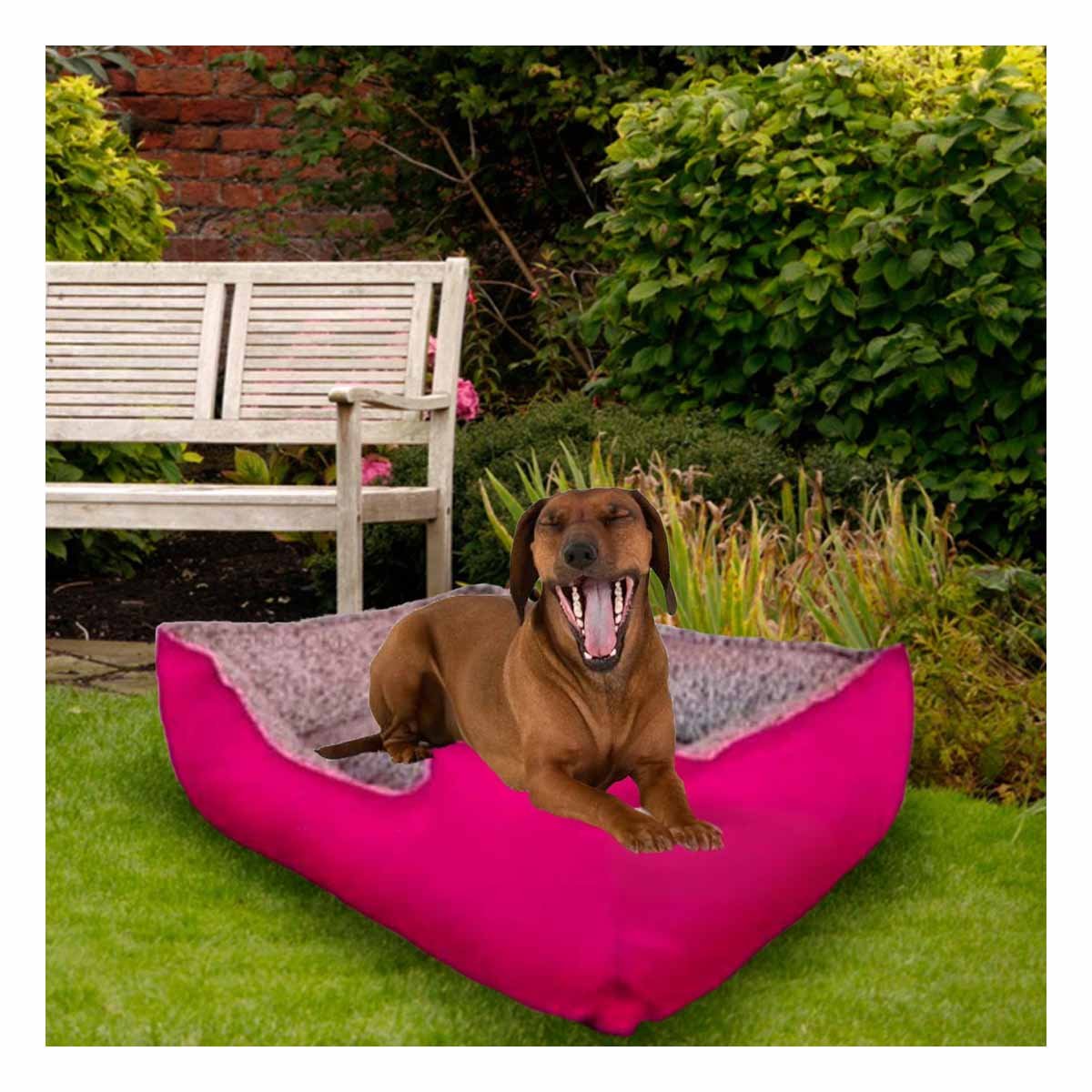 CAMA PERROS MA31047 RYBIU COLOR FUCSIA EN TALLA XXL + PAPEL DE REGALO - 5