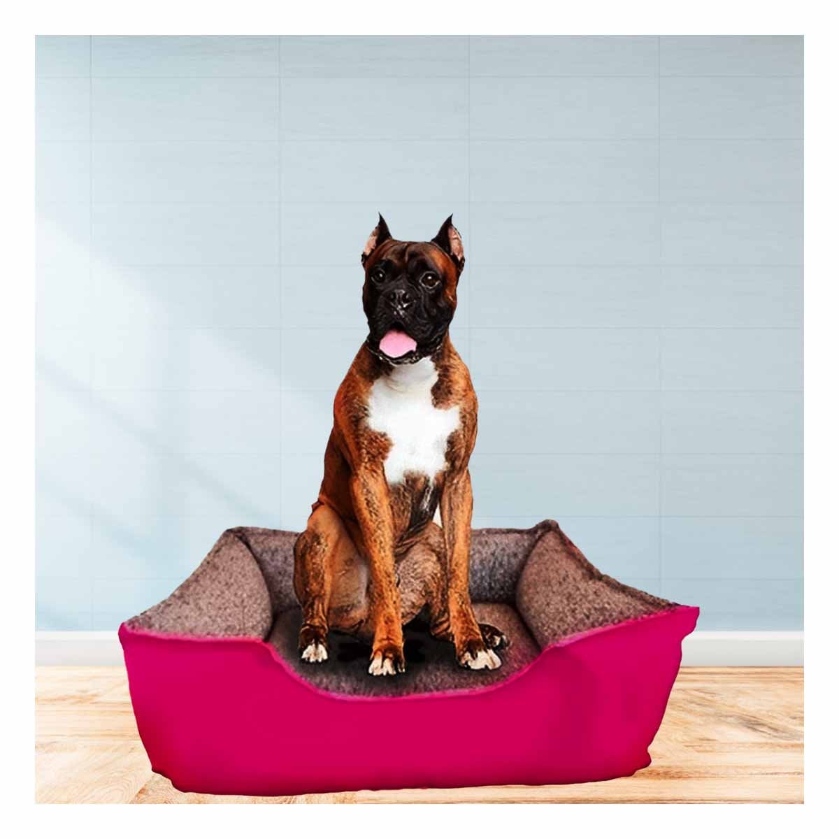 CAMA PERROS MA31047 RYBIU PET EN TONO FUCSIA TALLA XXL + STICKERS - 2
