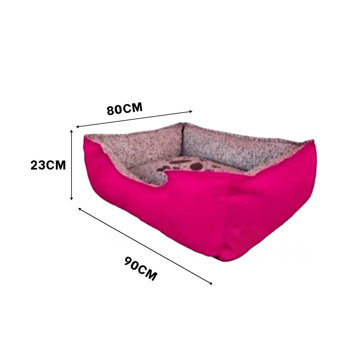 CAMA PERROS MA31047 RYBIU PET EN TONO FUCSIA TALLA XXL + STICKERS - 4
