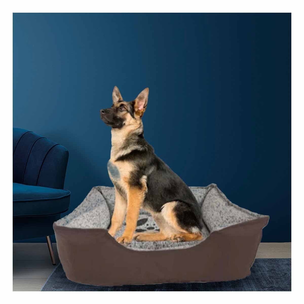 CAMA PERROS MA31048 RYBIU PET EN TONO MARRON TALLA XXL + STICKERS - 2